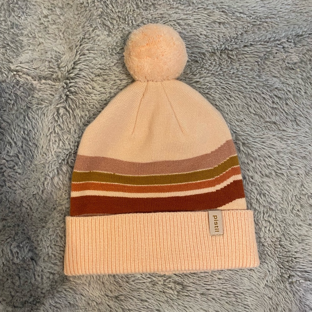 Pistil Beanie with Stripes and Pom Pom